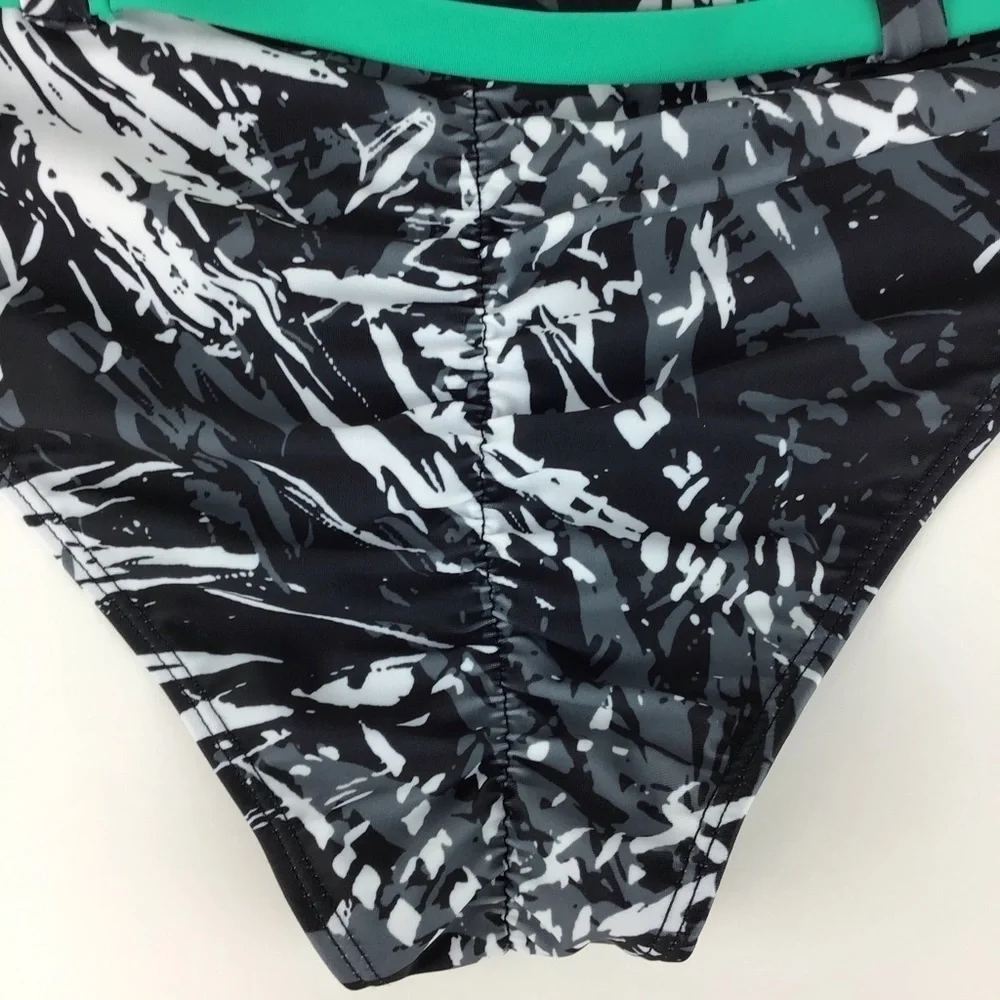 Fabletics Paradise Print Allison Cheeky Bikini l S